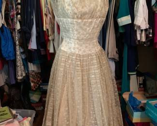Vintage dress with snowflakes