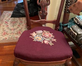 Embroidered chair
