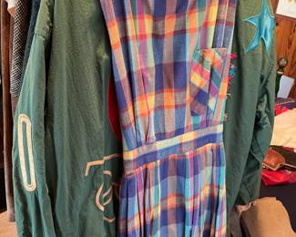 Vintage plaid colorful dress