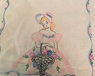 embroidered table runner