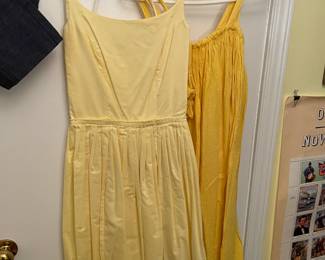 Vintage yellow dresses