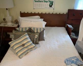 Full size bed with headboard