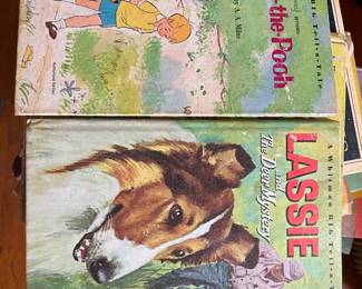 Winnie the Pooh and Lassie Vintage Childrens Books
