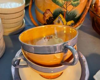 Lusterware teacups