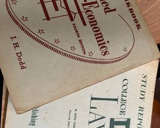 Vintage textbooks