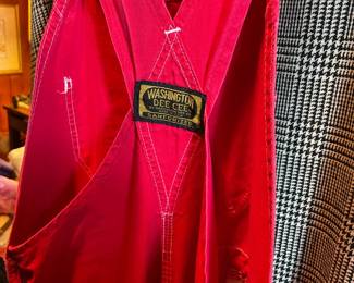 Vintage red overalls Washington Dee Cee