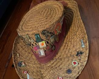 Hat with 1996 Olympic pins and more!