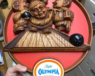 Olympia Beer signs 