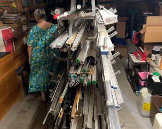Rack and Aluminum rods and steel today - plus we have alot of boxes of aluminum 