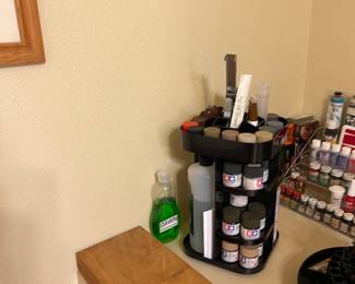 loads of painting and airbrushing equipment