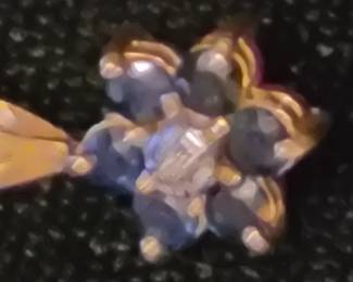 Back side of the Ruby and Diamond pendant. 