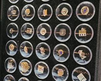 10K Gold Automotive pins.
