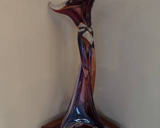 Glass Sculpture: Dance of the Minotaur by Barry Entner $3000