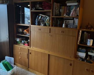 Scandinavian shelving unit part one of two this modular set is at $3200 other part of the unit located in the basement is $1200