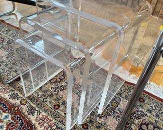 $350 Lucite nesting Tables