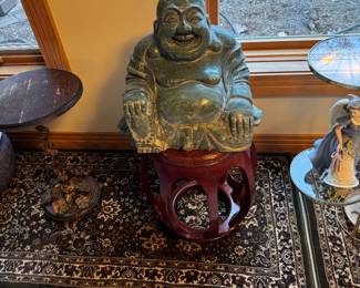 Nephrite jade Buddha sculpture