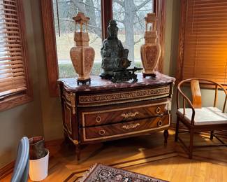 Buffet $2000 green statue $3000
Ivory colored towers $
900 each