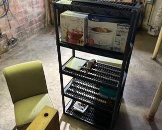 Crockpot, Punch Bowl, Shelving