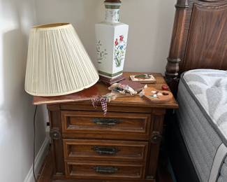 Pair of Nightstands, Lamp