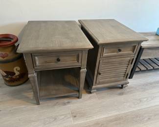 Gray Washed End Tables - New Condition