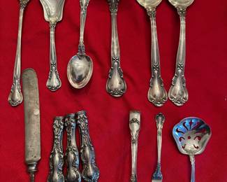 Gorham Sterling Silver Flatware - Chantilly - 90 Pieces