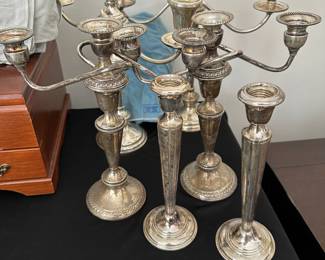 Sterling Silver Candle Holders