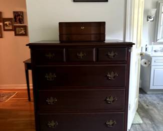Cherry four drawer dresser.
