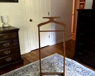 Vintage Gentleman's Valet Stand, Butler Stand, Clothes Valet (foldable).