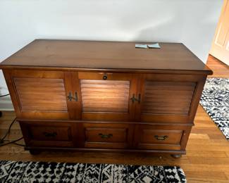 Vintage Lane Cedar Chest (1966) with key 41" by 19" and 26" high.