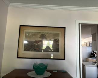 The Hunt Full Cry by J.F. Herring, Part of the Fox Hunting Scenes Series, framed.