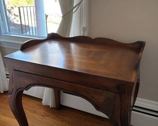 Elegant wooden end table.
