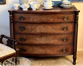 Vintage Mahogany Chest (Set of 2)