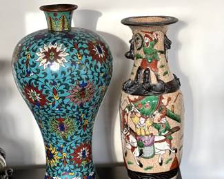 Fine Cloisonne vases