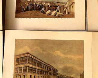 Vintage print of lithographs - set of 8