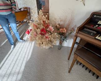 . . . vases and faux flowers