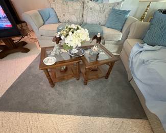 . . . cute coffee table -- or is it two end tables?