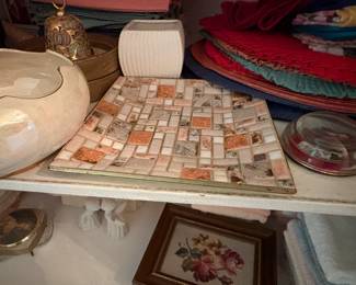 . . . tile tray from 1960's