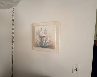 . . . another floral oil painting in nice pastel colors