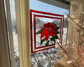 . . . wonderful stained glass poinsettia