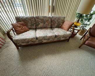 . . . nice rattan couch -- perfect for seasonal room