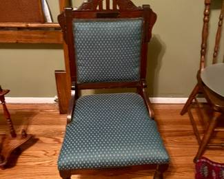 Upholstered antique chair