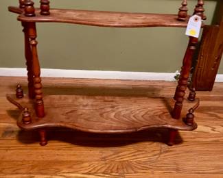 Ornate wall shelf unit