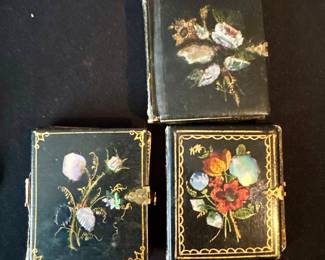 Antique inlaid daguerreotype photo cases