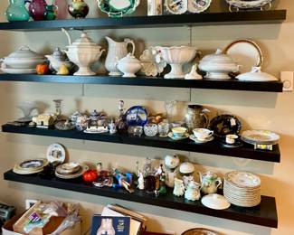 Ironstone, china, antiques and collectibles