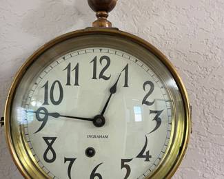 Antique Ingraham Anjo Clock with Key 