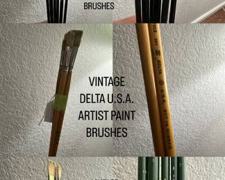 VINTAGE ARTIST PAINT BRUSHES
