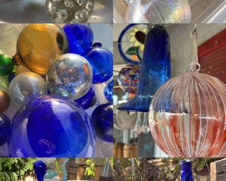 Glass Yard Art -Beautiful!