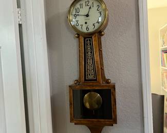 Antique Ingraham Anjo Clock with Key 