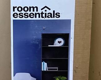 ROOM ESSENTIALS 5-SHELF BOOKCASE, NIB, UNASSEMBLED