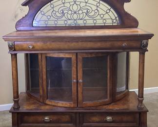VTG. APOTHECARY BY PULASKI SIDEBOARD w DOMED FRONT